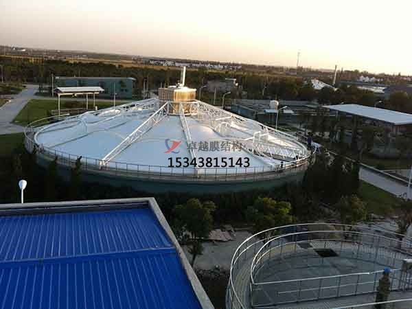 十堰市污水池反封閉罩棚設(shè)計(jì)施工、案例圖片 ?